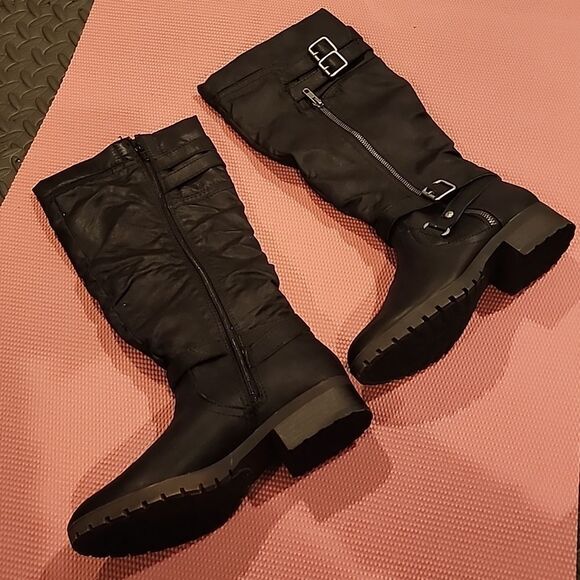 NWOT SO black Riding Boots Size 8.5 - Picture 3 of 3